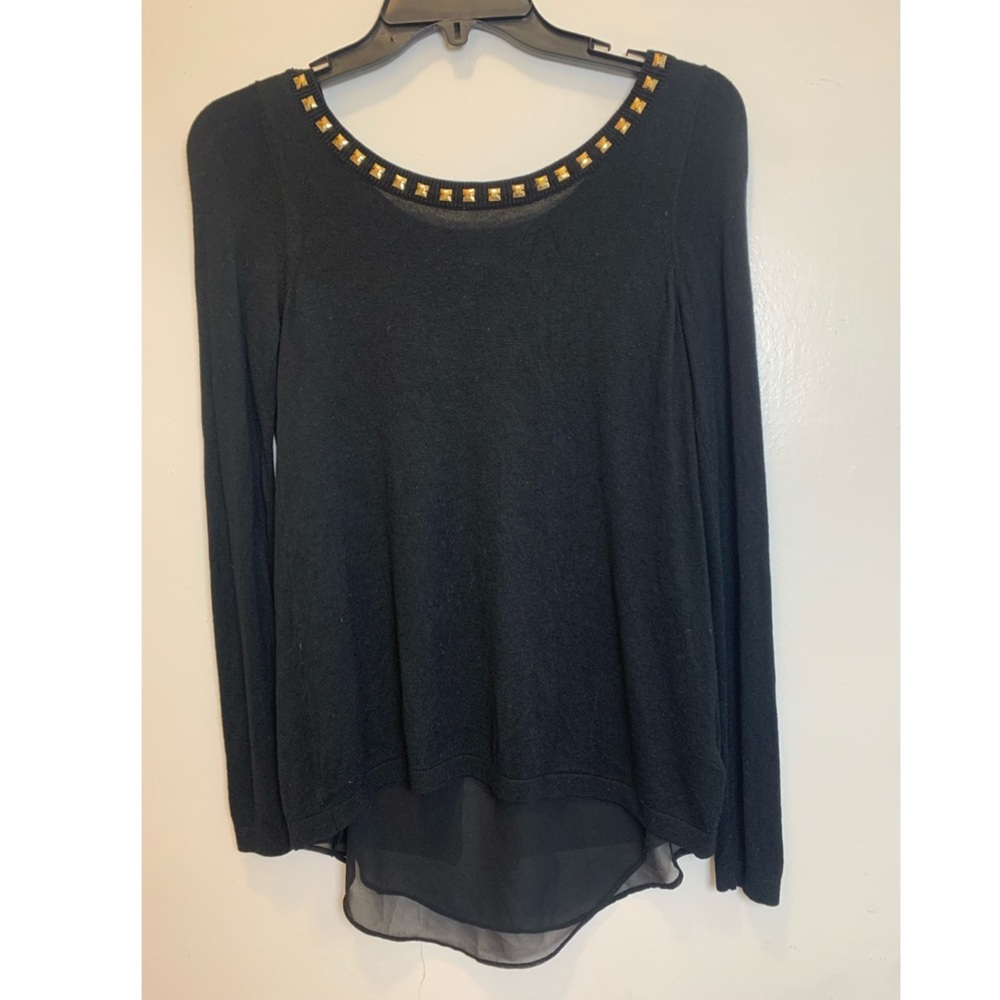 Express Black Dressy Sweater Top Small